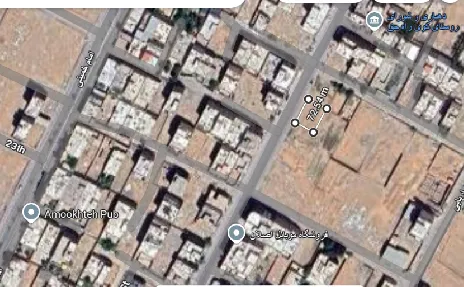زمین 385 متری دو نبش کوی راه حق